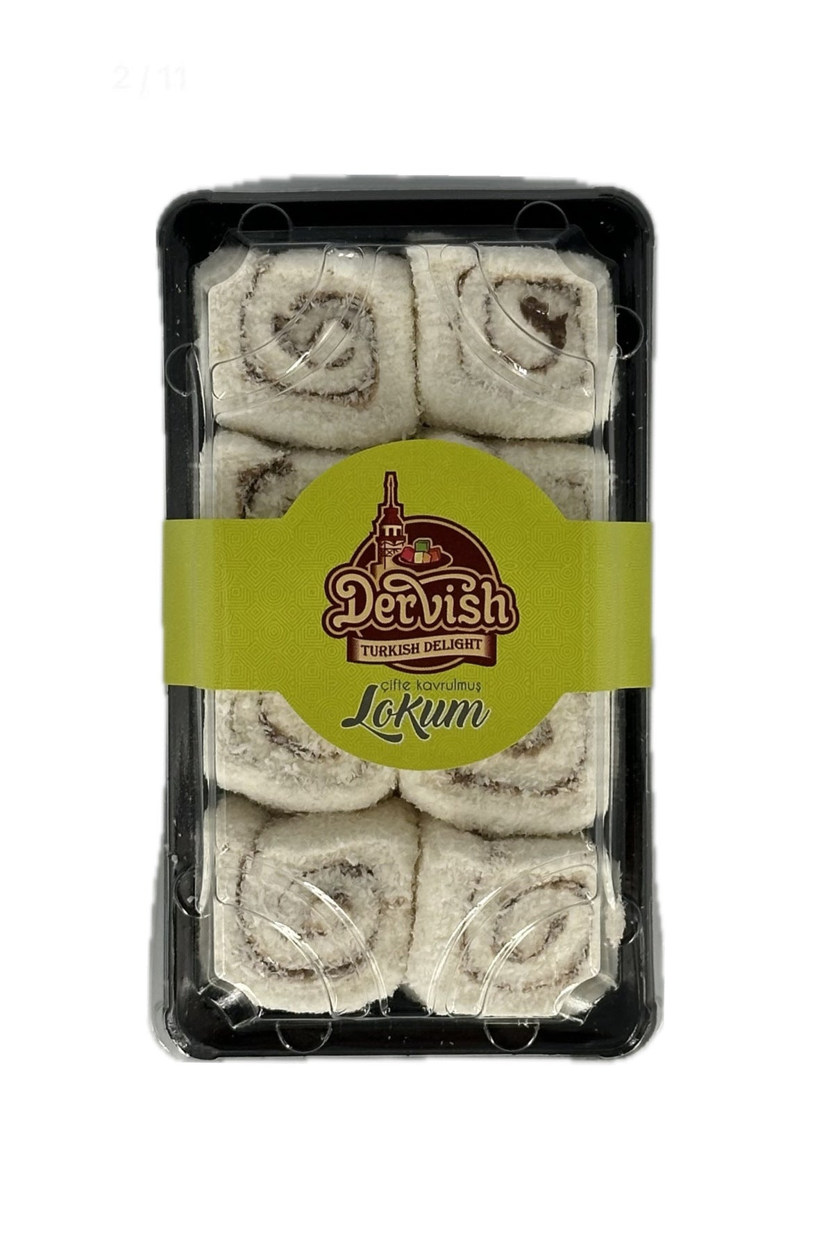 Dervis Sekerleme Chocolate Rolled Turkish Delight 250 g - MALLTURK