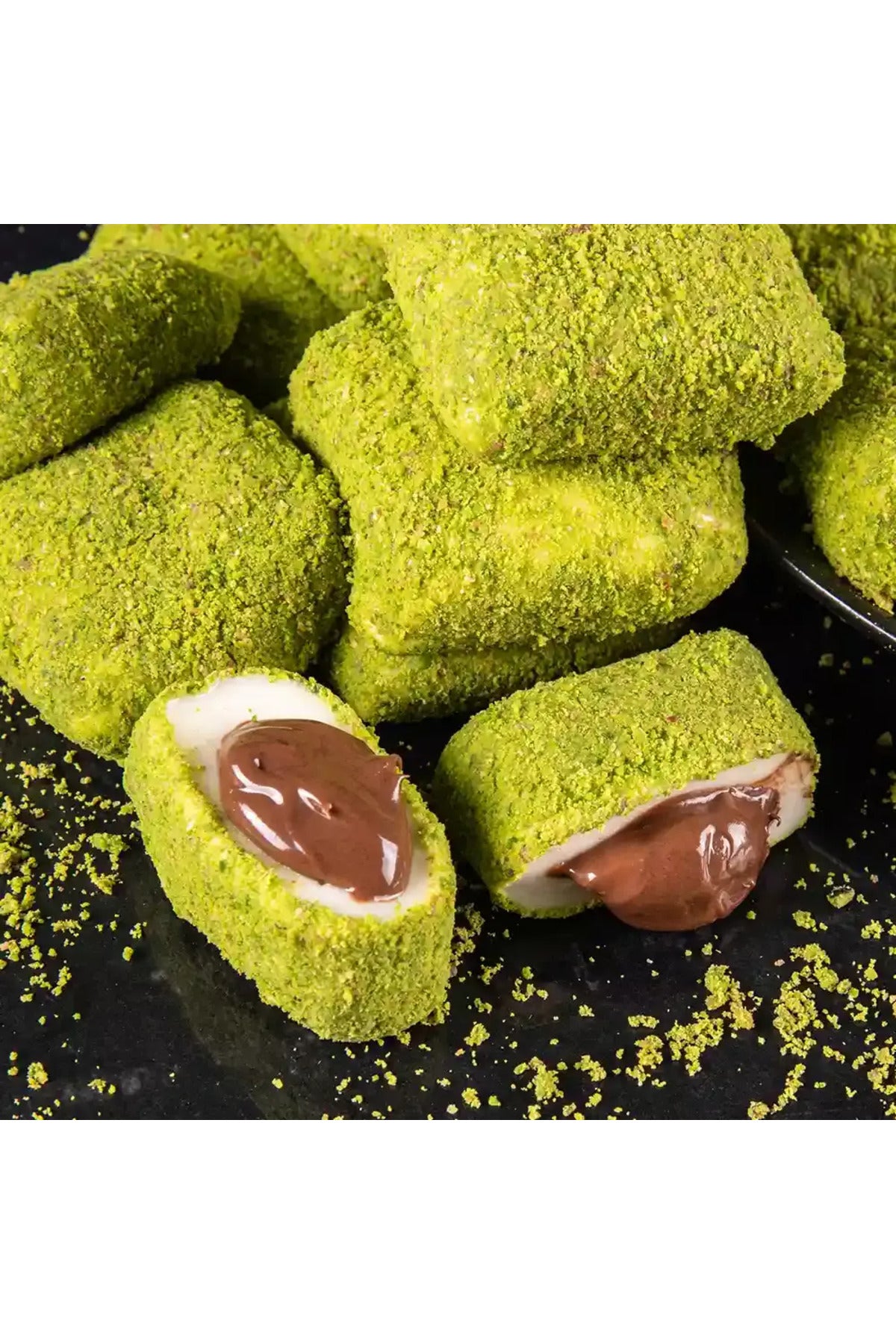 Pirsefa Pistachio Chocolate bohca Turkish Delight 400 g kutu - MALLTURK