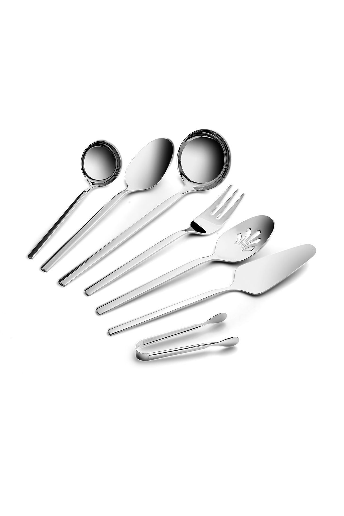Karaca carmelo 91 Piece 12 Place Setting premium Boxed Flatware Set ve Serving Utensil Set - MALLTURK