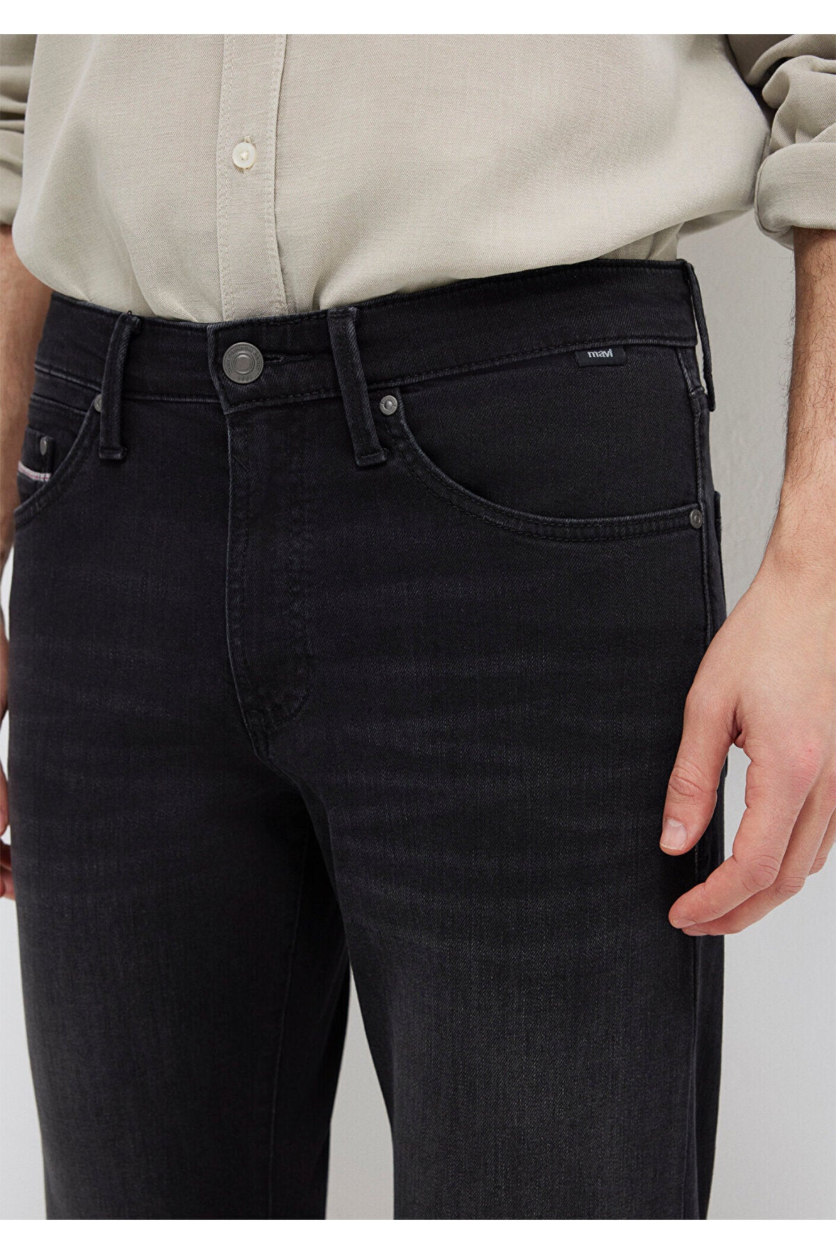 Mavi Hunter Premium Dark Grey Smoke Jeans 0020218775 - MALLTURK
