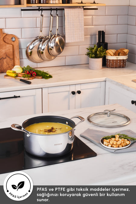 Karaca Plasma 316+ 3Ply Nonstick Pot - MALLTURK