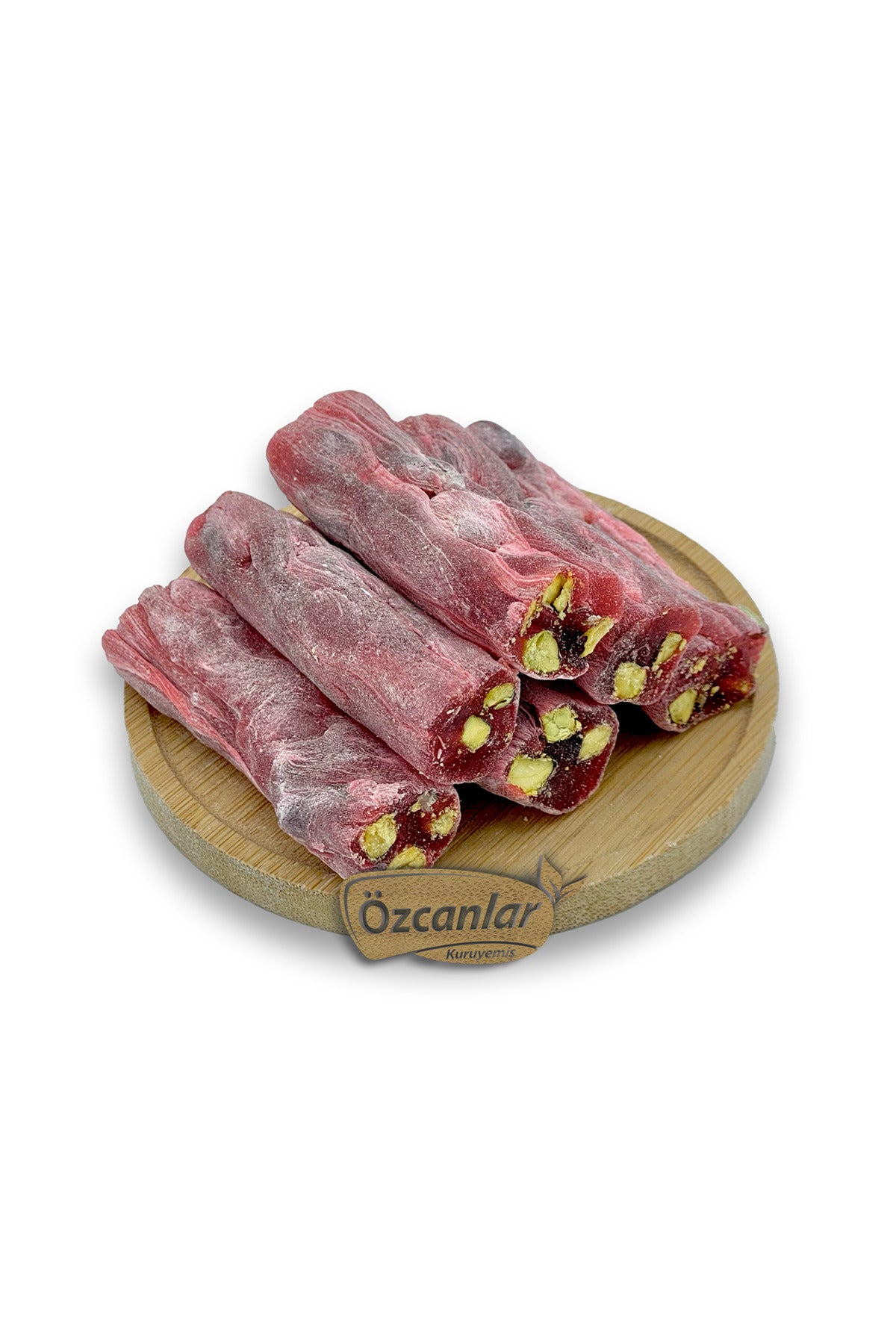 Ozcanlar kuruyemis Pistachio Pomegranate Flavored cekme Turkish Delight 1 kg - MALLTURK