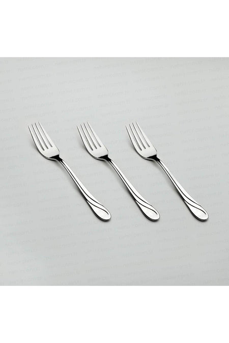 Nehir safir Dinner Fork 6 Pack Stainless Steel yemek Fork - MALLTURK