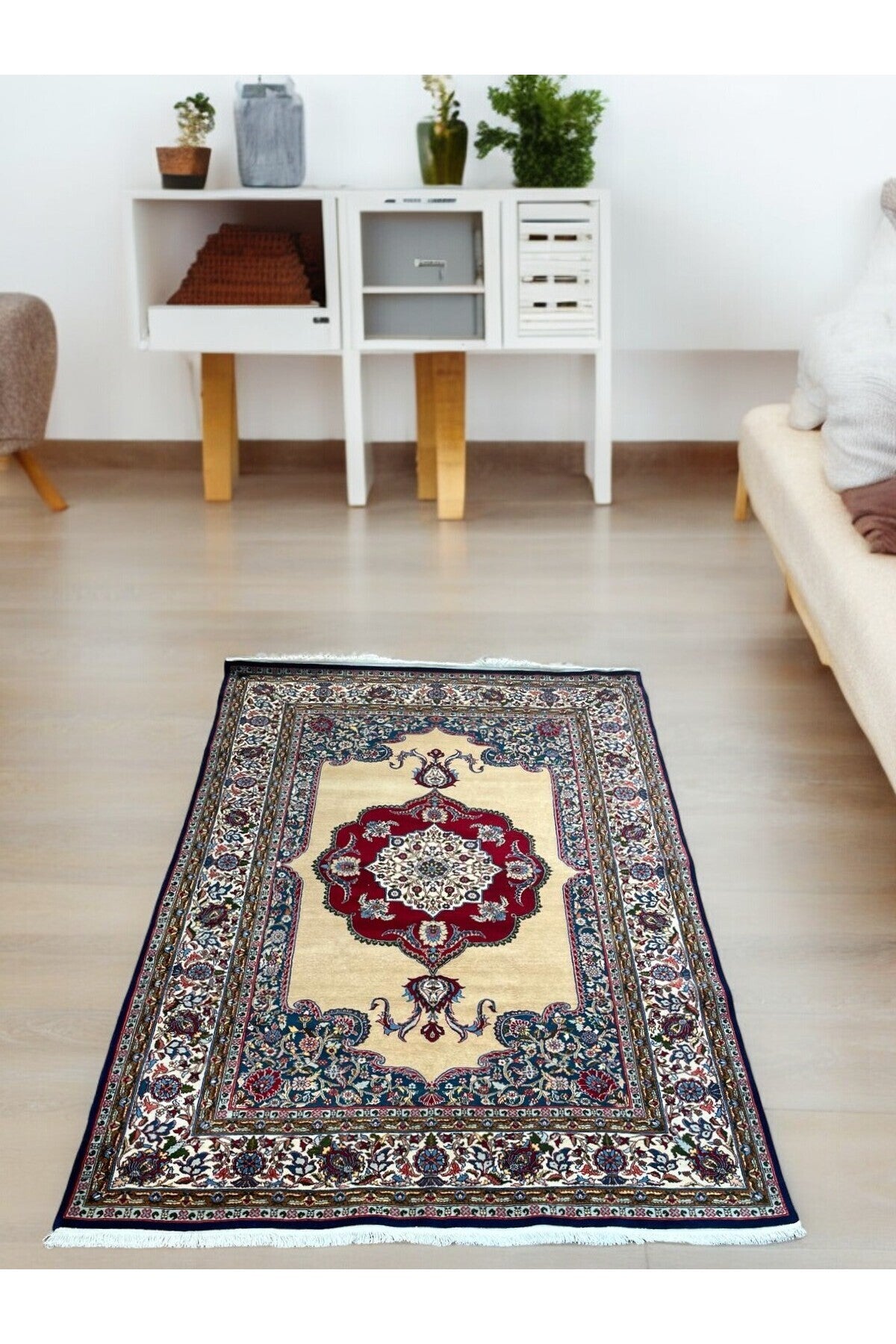 SIRVAN Rug Hand-Woven Hereke Rug - 177x269 - MALLTURK