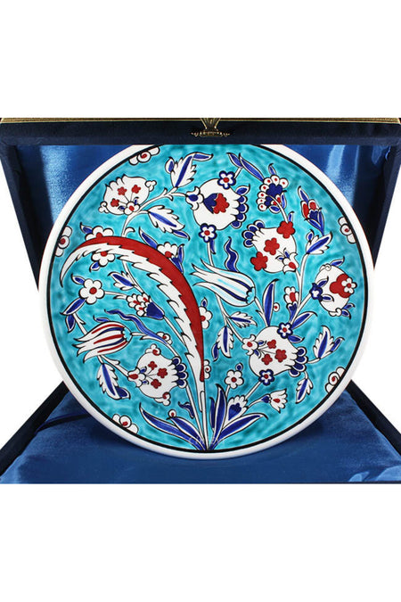 Cini Evi Iznik Tile Plate 25cm - MALLTURK