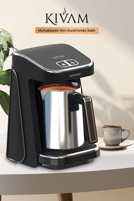 GoldMaster Stainless Steel German Schott Glass Tea Maker and LED illuminated Water Kettle, Stainless Steel Turkish Coffee Maker - MALLTURK