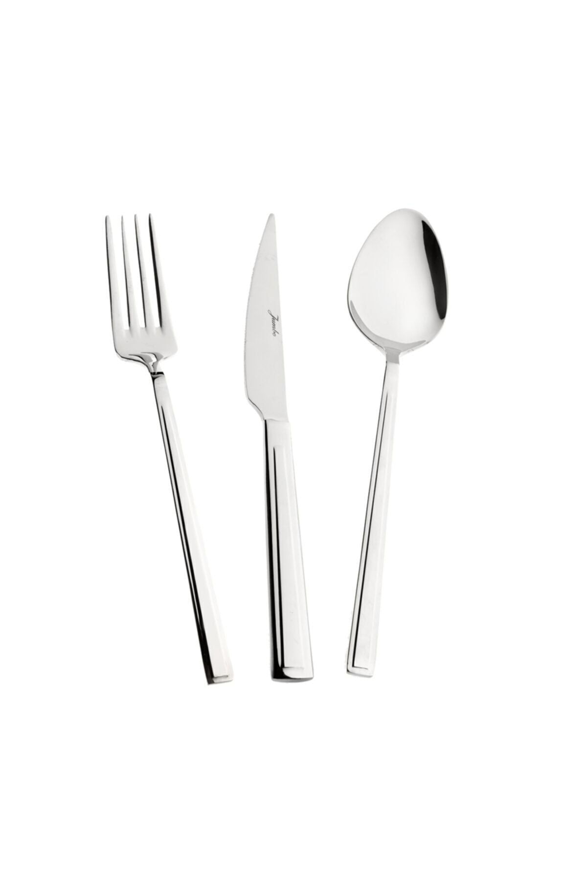 Jumbo athena 6 Place Setting 18 Piece yemek Flatware Set - MALLTURK