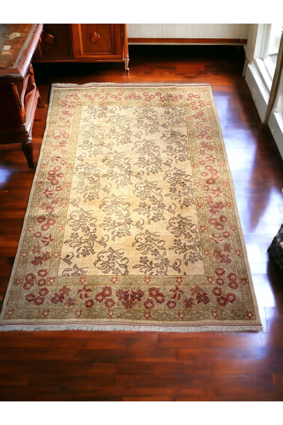 SIRVAN Rug Turkish Usak Hand-Woven Rug - 172x247 - MALLTURK