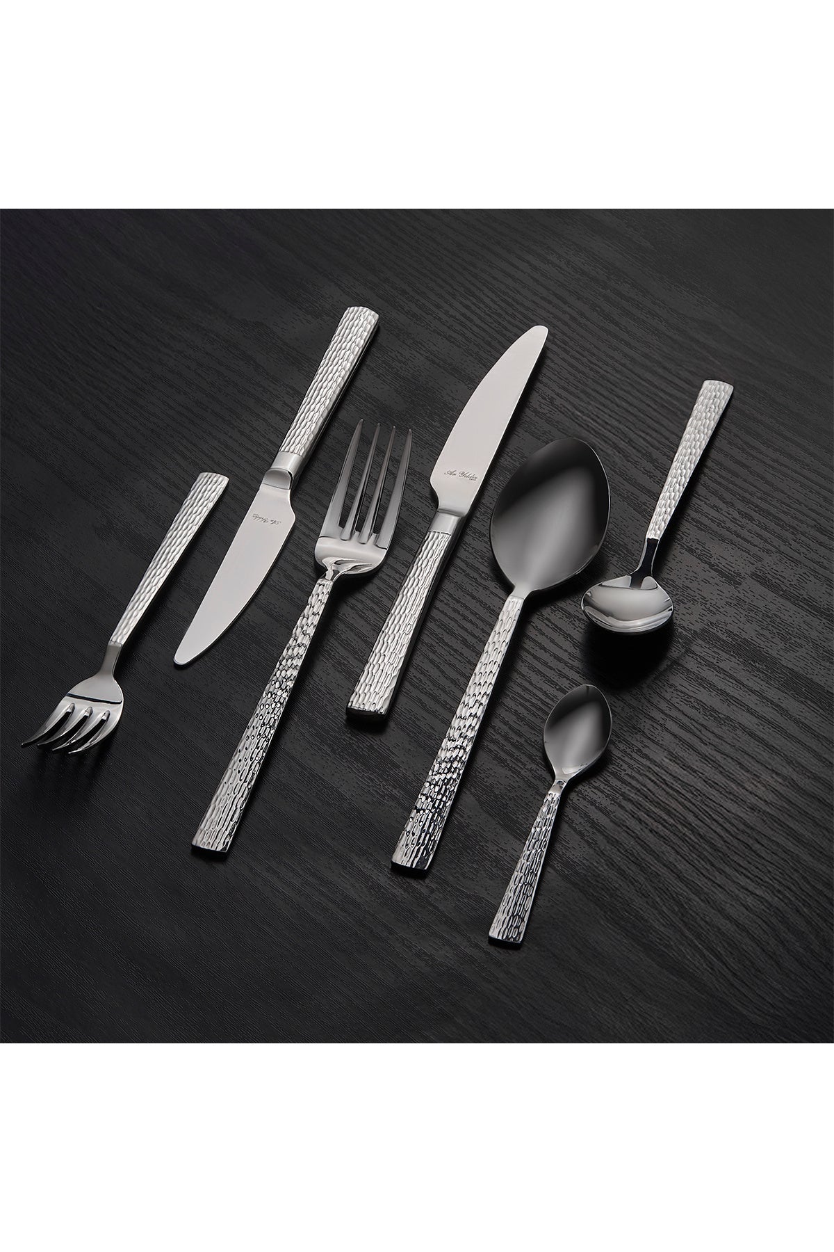 Aryildiz piero 84 Piece 12 Place Setting Flatware Set - MALLTURK