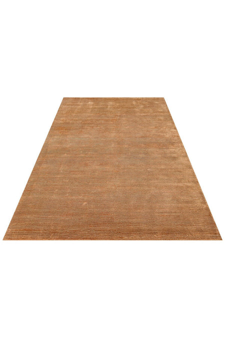 Vog Hali Siena Terra is a hand-woven living room rug meticulously crafted using natural bamboo and wool blend techniques. - MALLTURK