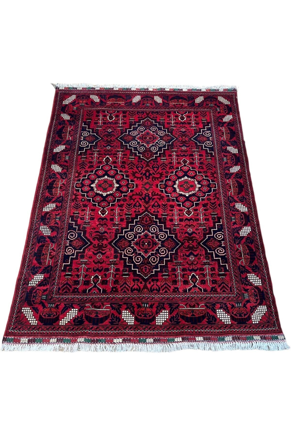 SIRVAN Rug Hand-Woven Afghan Rug - 204x151