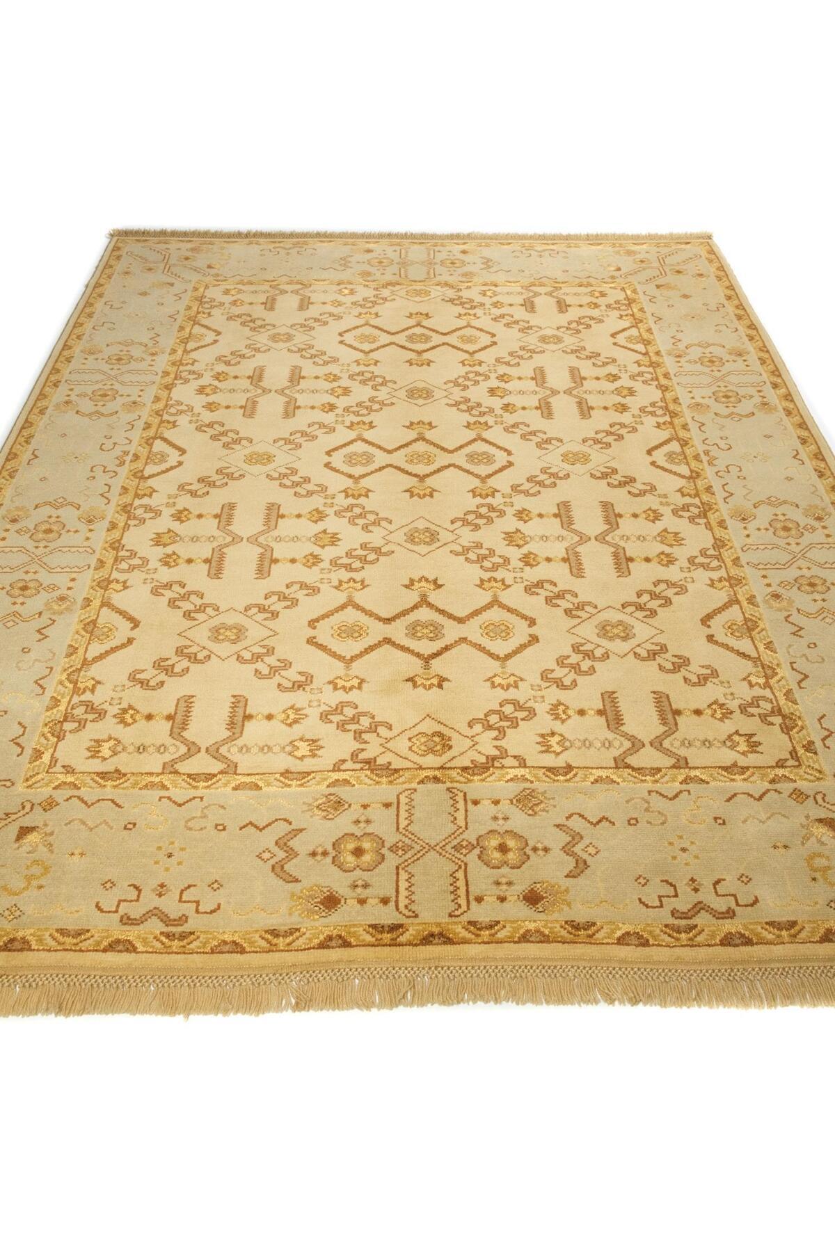 Halicizade Sultan Serisi Cicek Pattern Hand-Woven Rug - MALLTURK