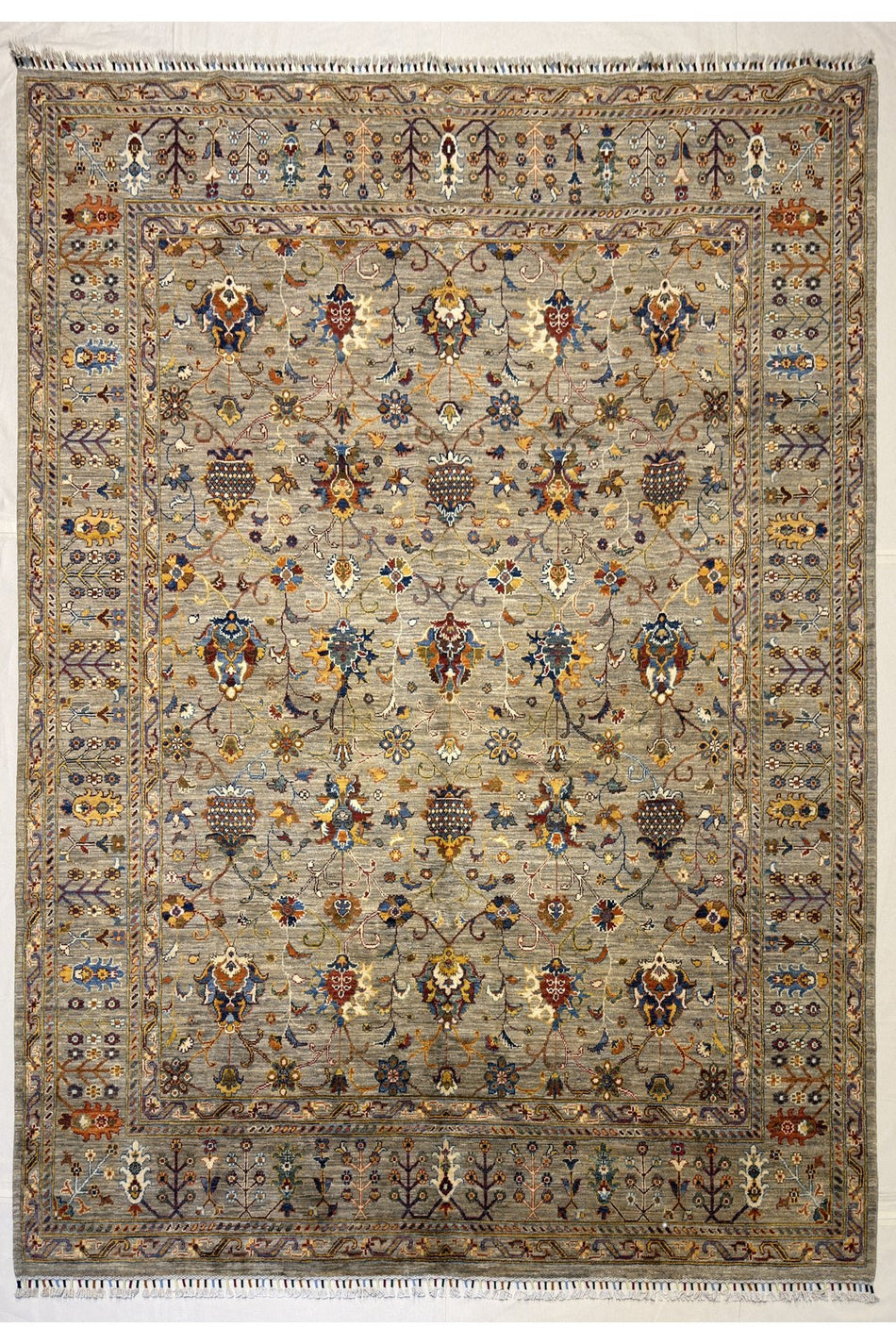 Afghan Handwoven Rug, Afghan Sultan Model, 100% Wool, Natural Dyes, Handcrafted, Wonderful Colors - MALLTURK