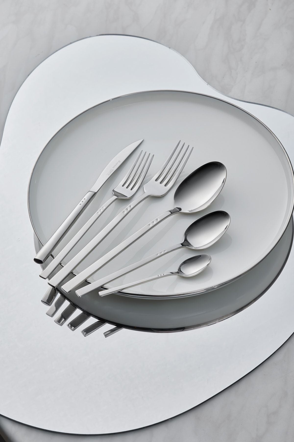Karaca new all star 84 Piece 12 Place Setting Boxed elegance Flatware Set - MALLTURK