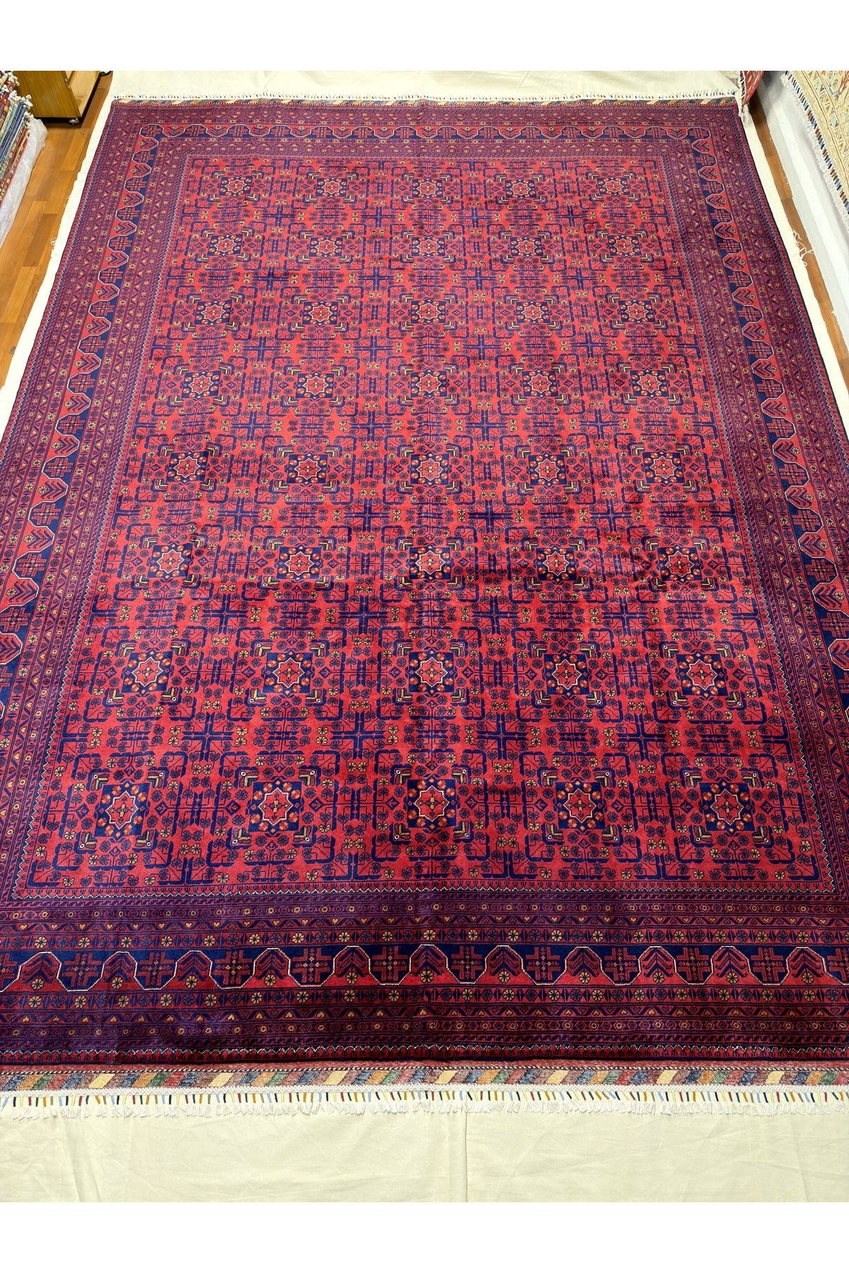 Afgan Rug Hand-Woven 12 Meter Large Living Room Special Offer 100% Wool Natural Dye - MALLTURK