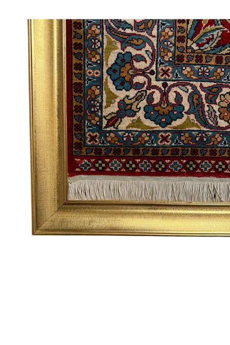 BURAK Rug Hand-Woven Pure Wool Rug Collectible Wall Rug 75x110 Tree of Life Design %100 Has Wool - MALLTURK