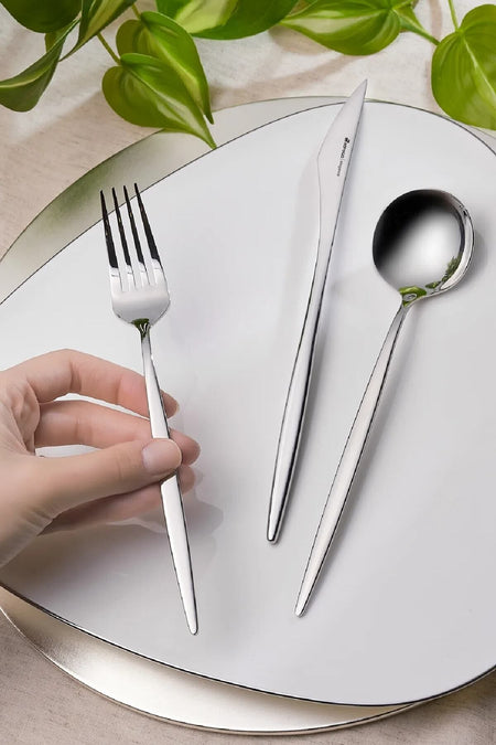 Karaca porto 60 Piece 12 Place Setting elegance Flatware Set Boxed - MALLTURK