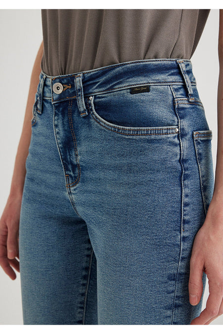 Cindy Gold Shape Misty indigo Mavi Jeans 100277-89183 - MALLTURK