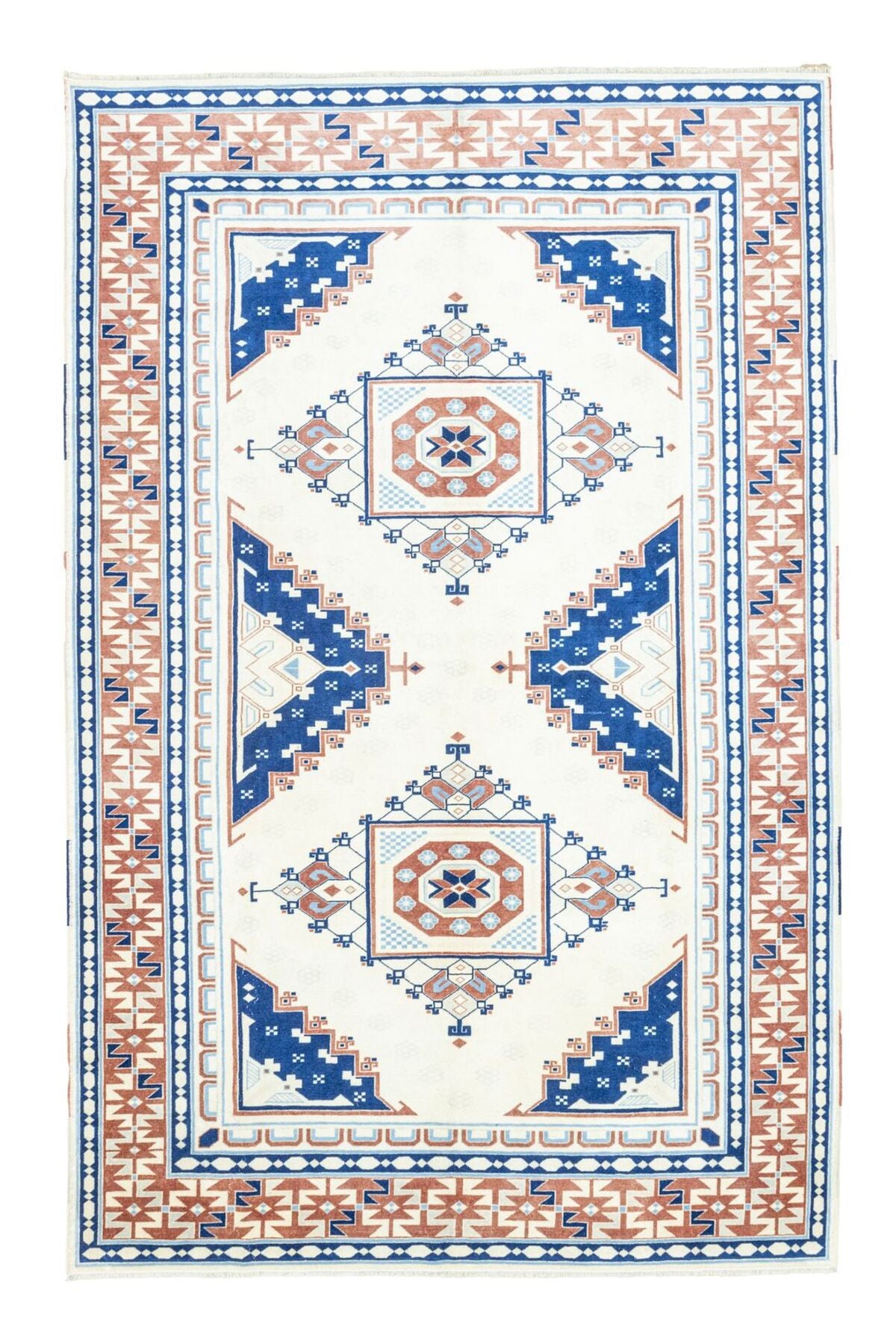 Soho Antiq Simay Geometric Design Hand-Woven Rug 199x312 cm - MALLTURK