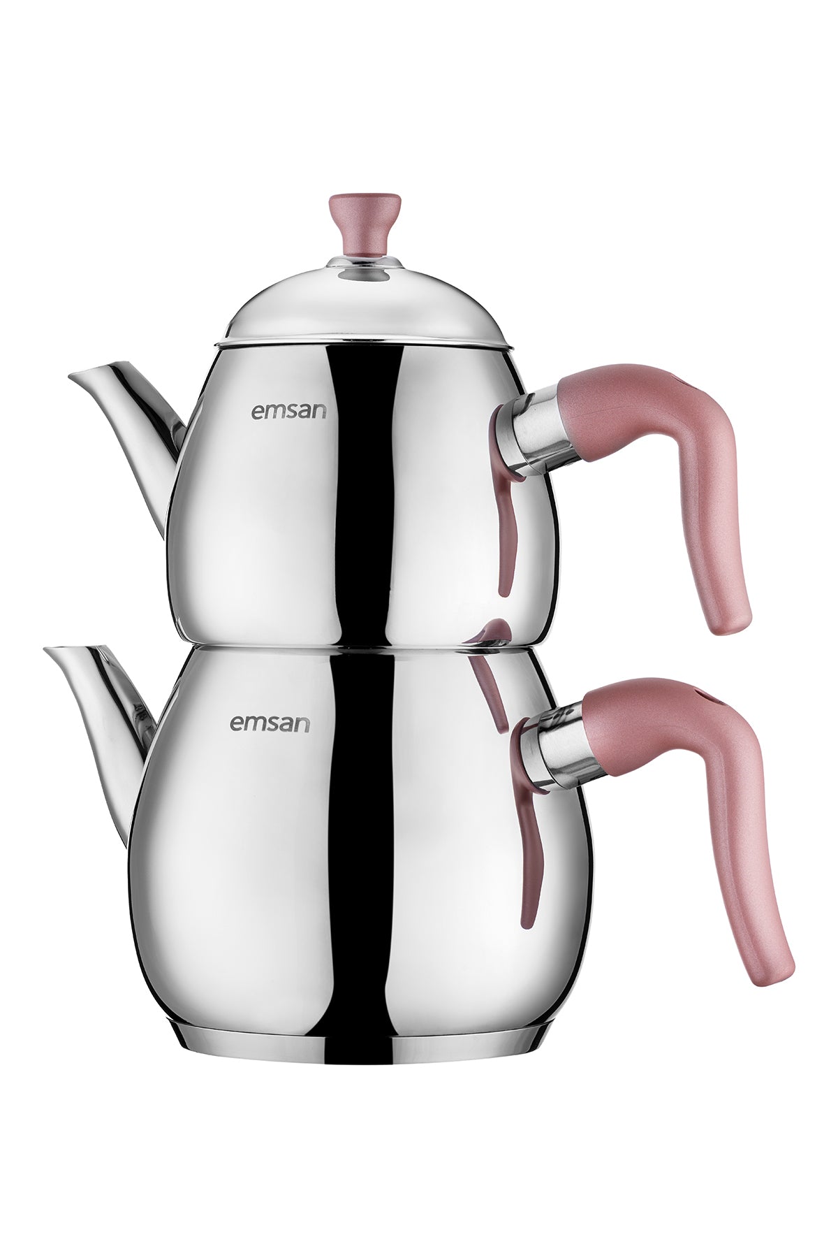 Emsan Duru Midi Teapot Set Pink 1.0 - 2.0 Lt - MALLTURK