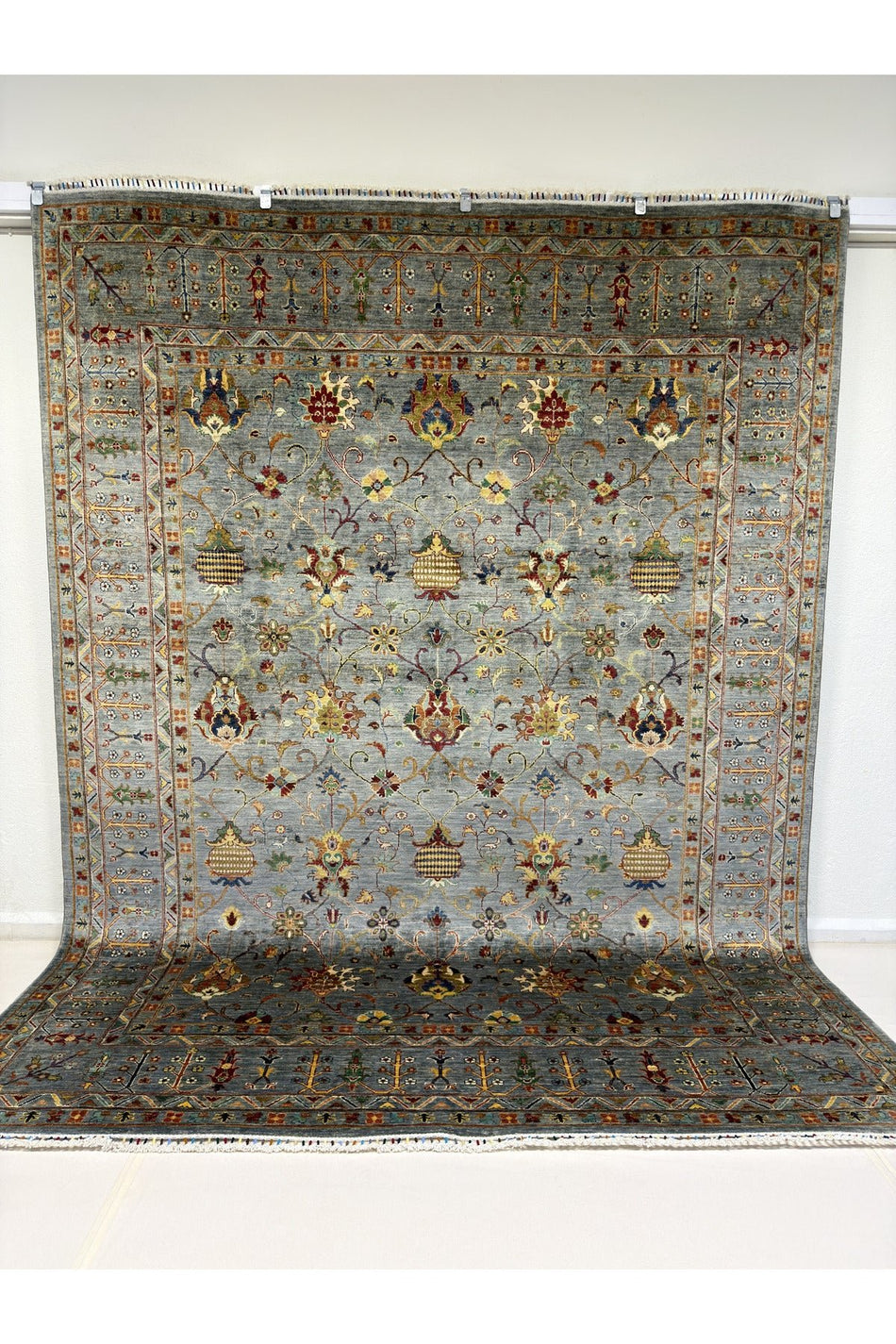 Afghan Handwoven Sultani Model Carpet, 100% Wool, Natural Dyes, Handcrafted Work - MALLTURK