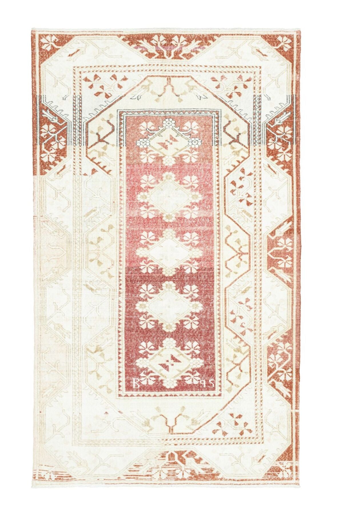 Soho Antiq Atalan Abrajli Hand-Woven Wool Milas Rug 182x310 cm - MALLTURK