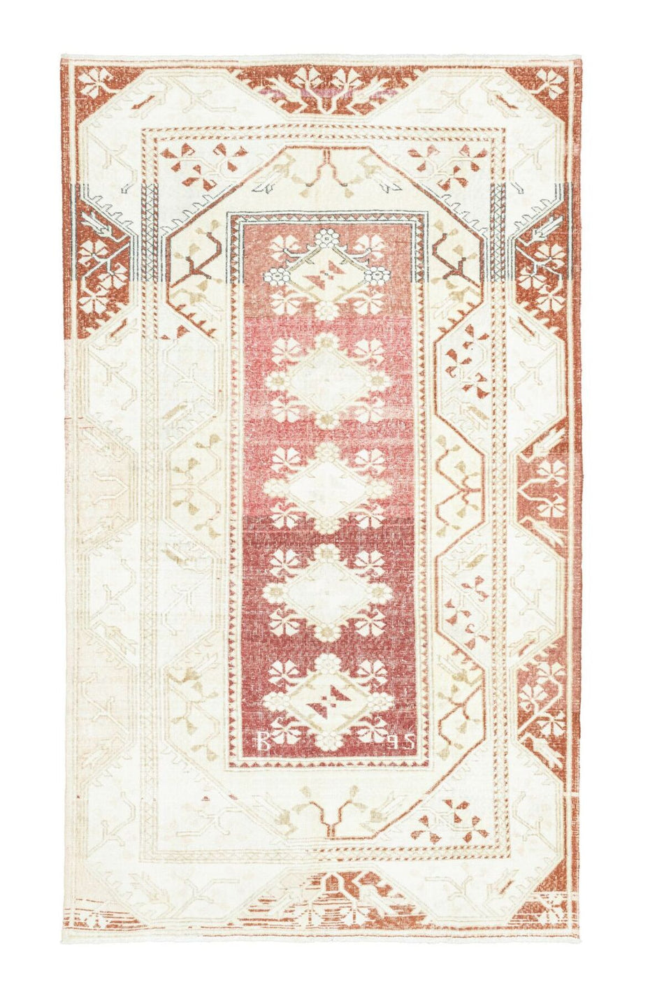 Soho Antiq Atalan Abrajli Hand-Woven Wool Milas Rug 182x310 cm - MALLTURK