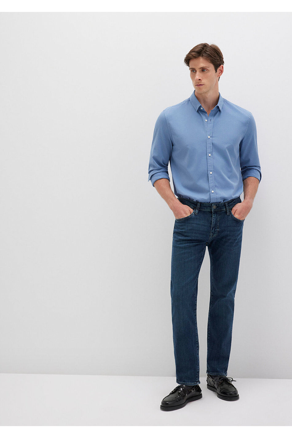 Mavi M0037885202 Martin Premium Dark Misty Jeans Men's Denim Trousers NAVY Mavi - MALLTURK