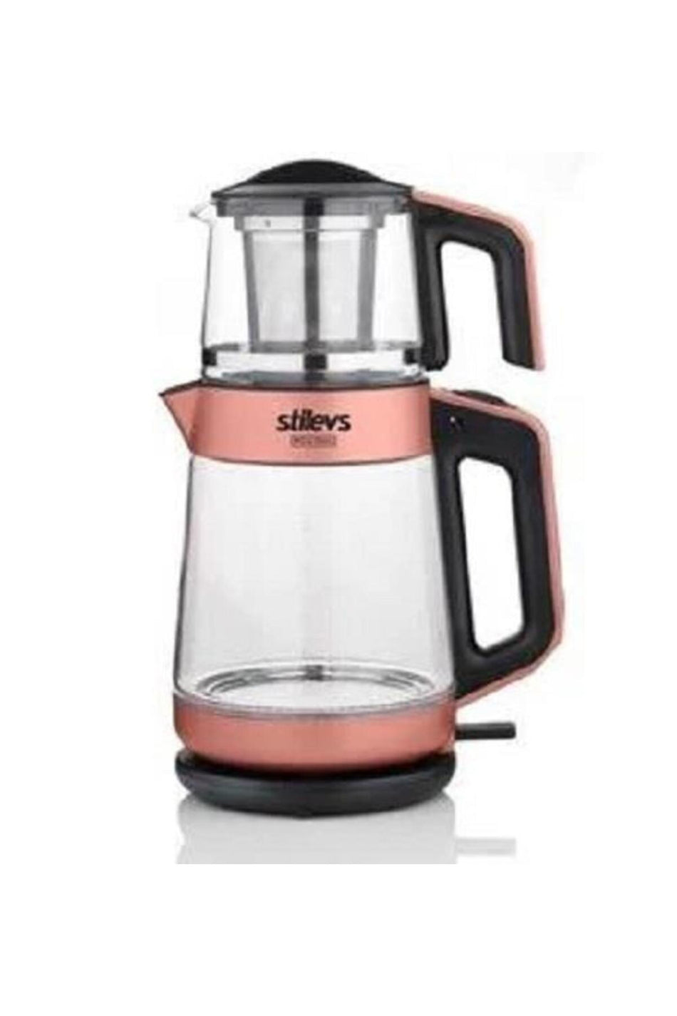 Stilevs Bicay Glass Teapot - Copper - MALLTURK