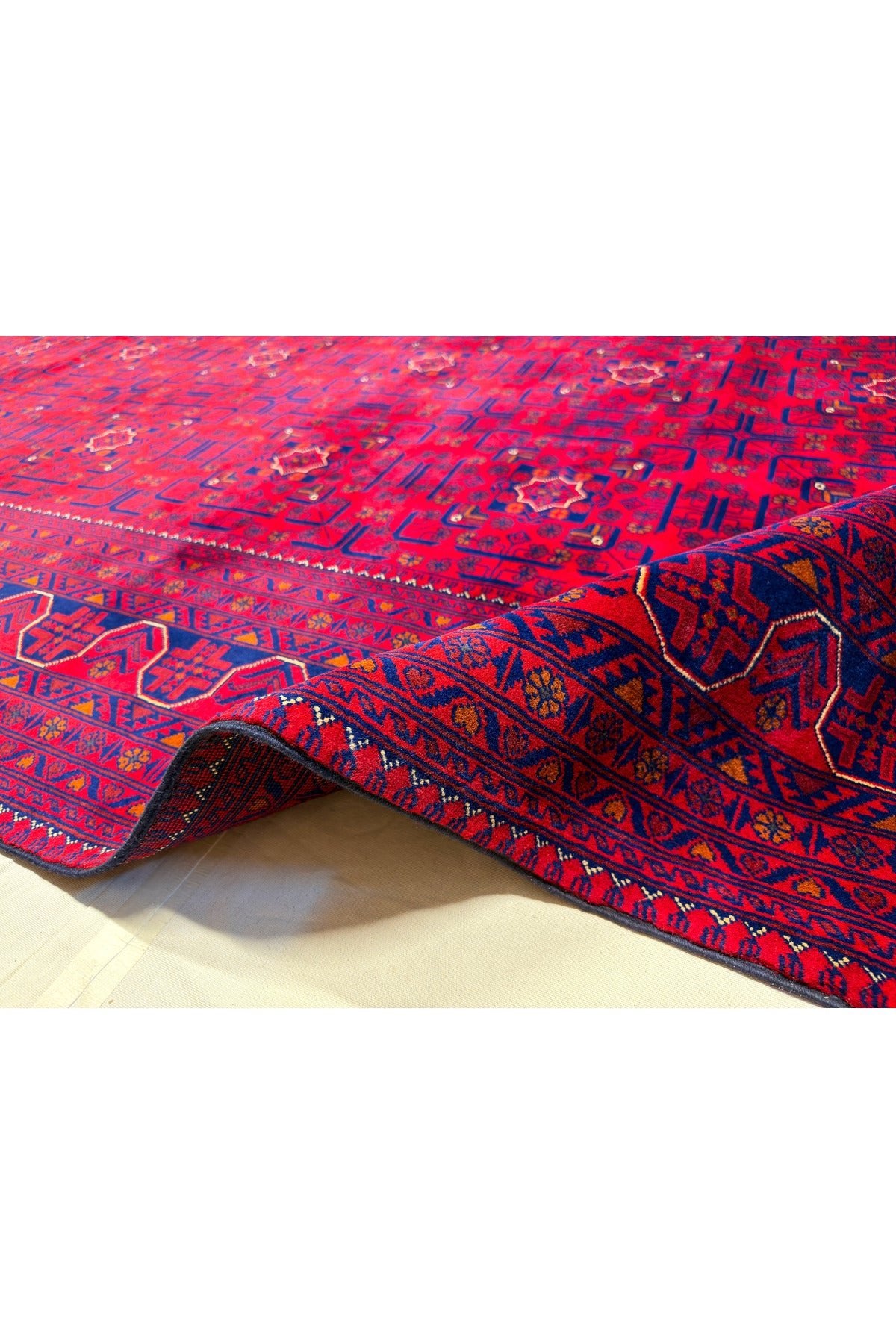 Afgan Rug Hand-Woven 100% Wool Natural Dye Harika Yildiz Design - MALLTURK