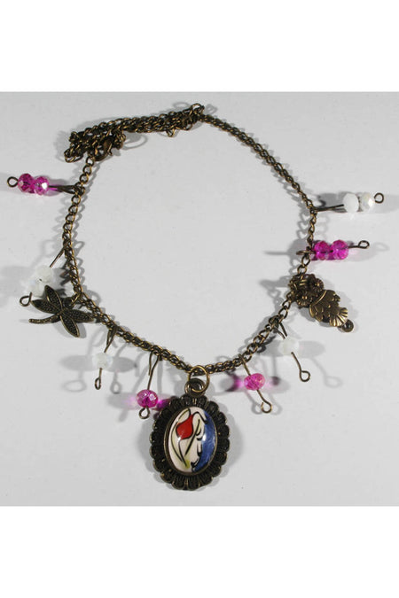 Cini Evi Special Tulip Patterned Anklet - MALLTURK