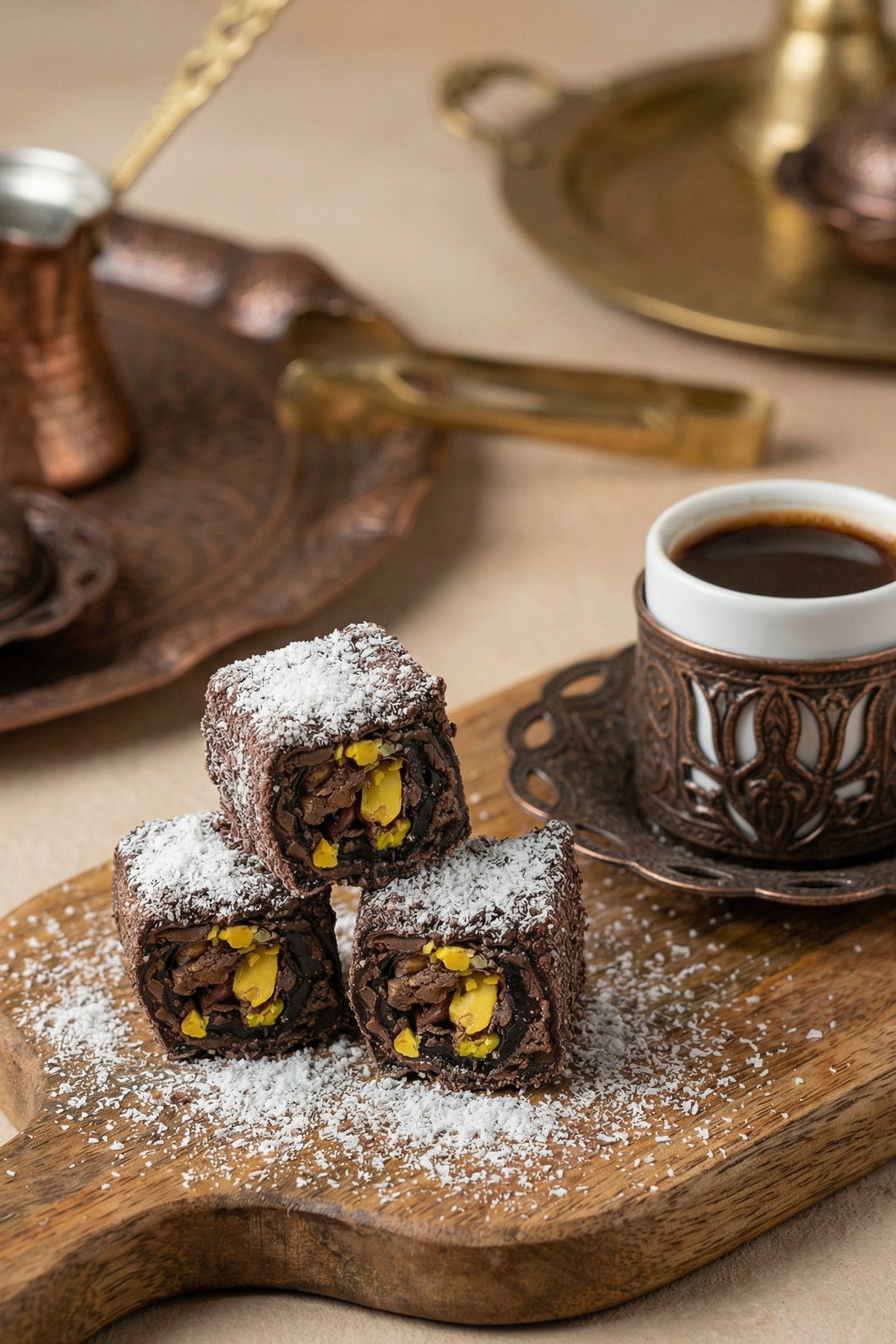 Vassav browni Turkish Delight 500gr - MALLTURK