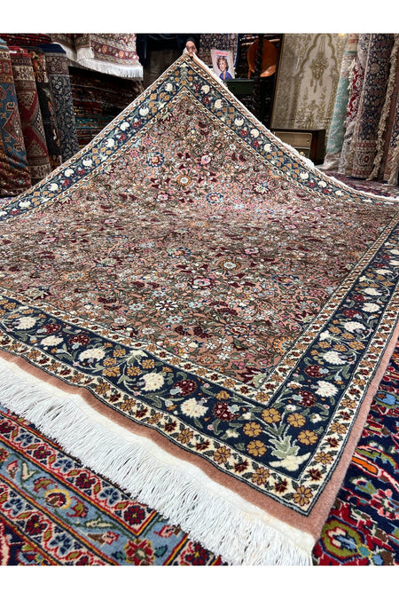 RD RAMAZAN DAG Hand Rug Art Hand-Woven Hereke Rug Lalezar Design Premium Quality Size 240x196 - MALLTURK