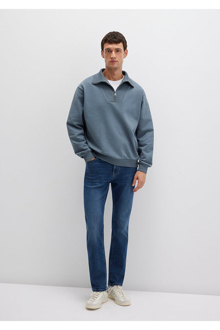 Martin Premium Mavi Shaded Dark Jeans 0037888222 - MALLTURK