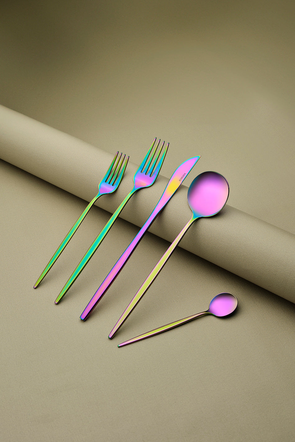 Karaca orion rainbow 30 Piece 6 Place Setting Flatware Set - MALLTURK
