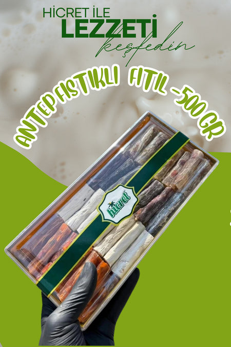 hicret ozel kutuda Pistachio fitil Turkish Delight 500gr Gift Box Turkish Delight Snack - MALLTURK