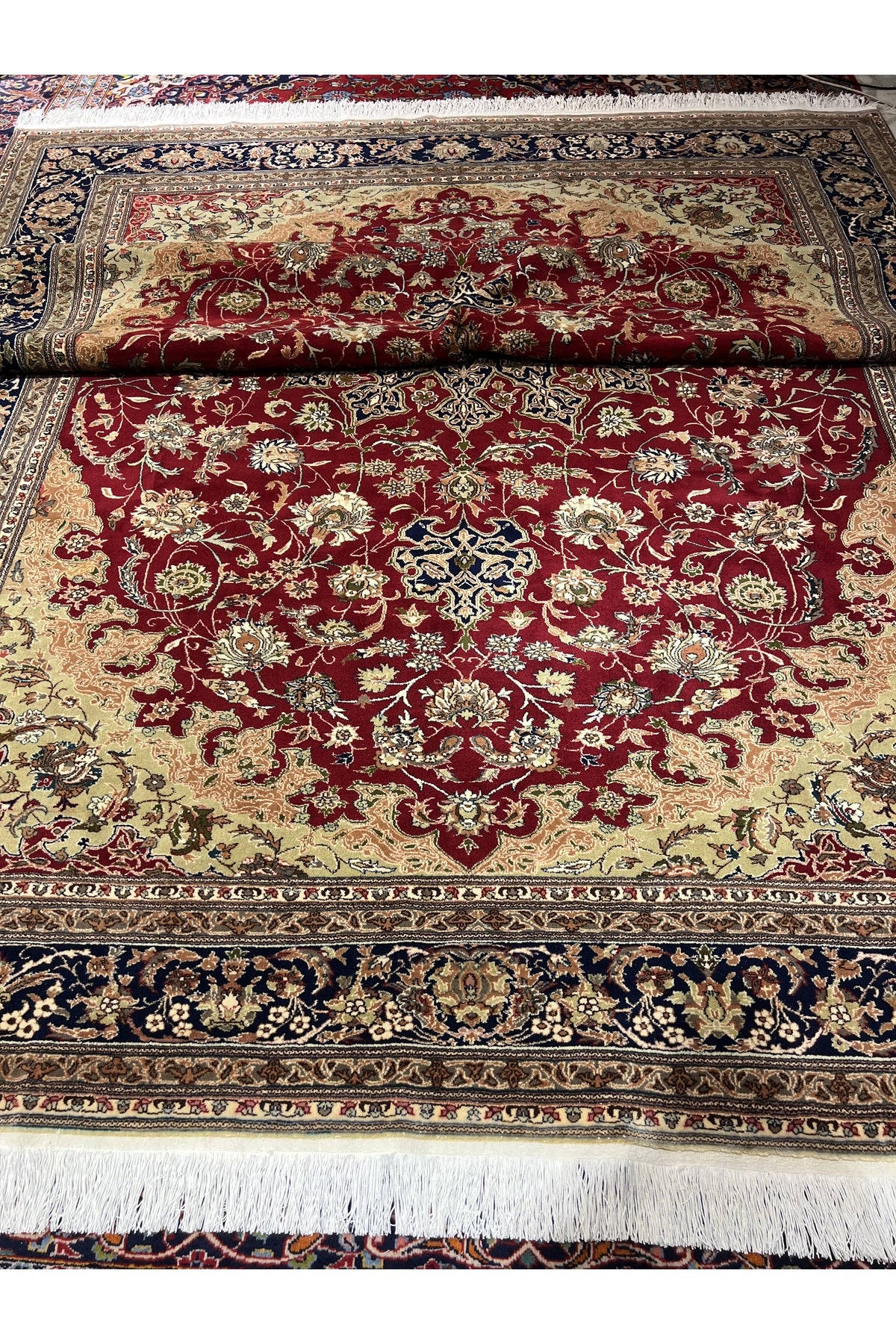 RD RAMAZAN DAG Hand Rug Art Hand-Woven Kayseri Kocer Special Weave Size 370x260 - MALLTURK