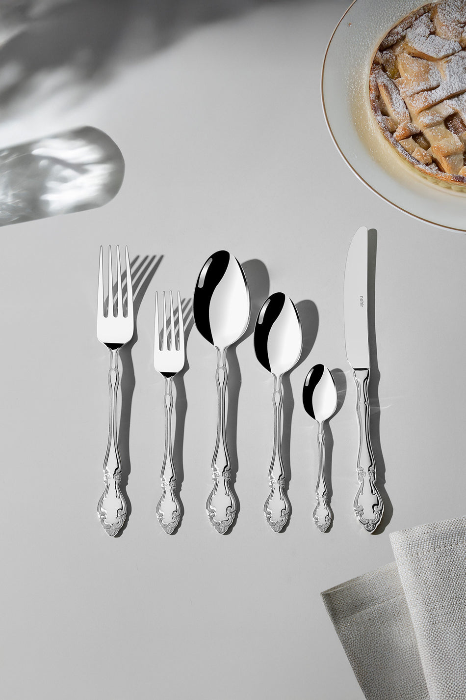 Nehir adriana Plain 6 Place Setting 36 Piece Boxed Flatware Set - MALLTURK