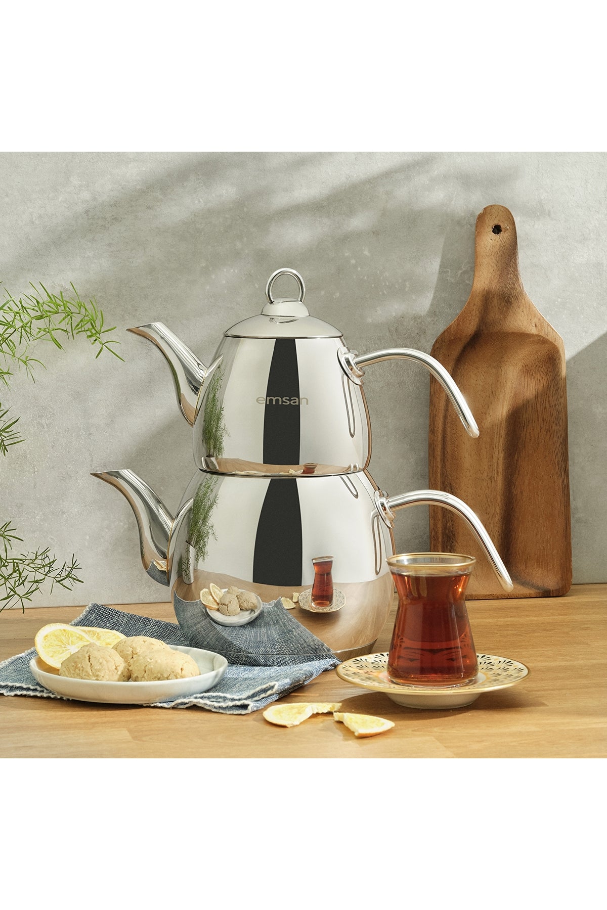 Emsan Cordoba Maxi Teapot Set 1.1 - 2.1 Lt - MALLTURK