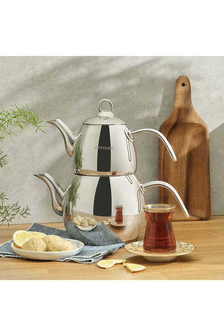 Emsan Cordoba Maxi Teapot Set 1.1 - 2.1 Lt - MALLTURK