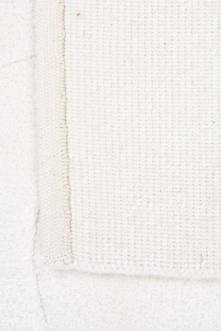 Naar Hali Nepal 3505 White Modern Handwoven Bamboo Carpet 120x180 - MALLTURK