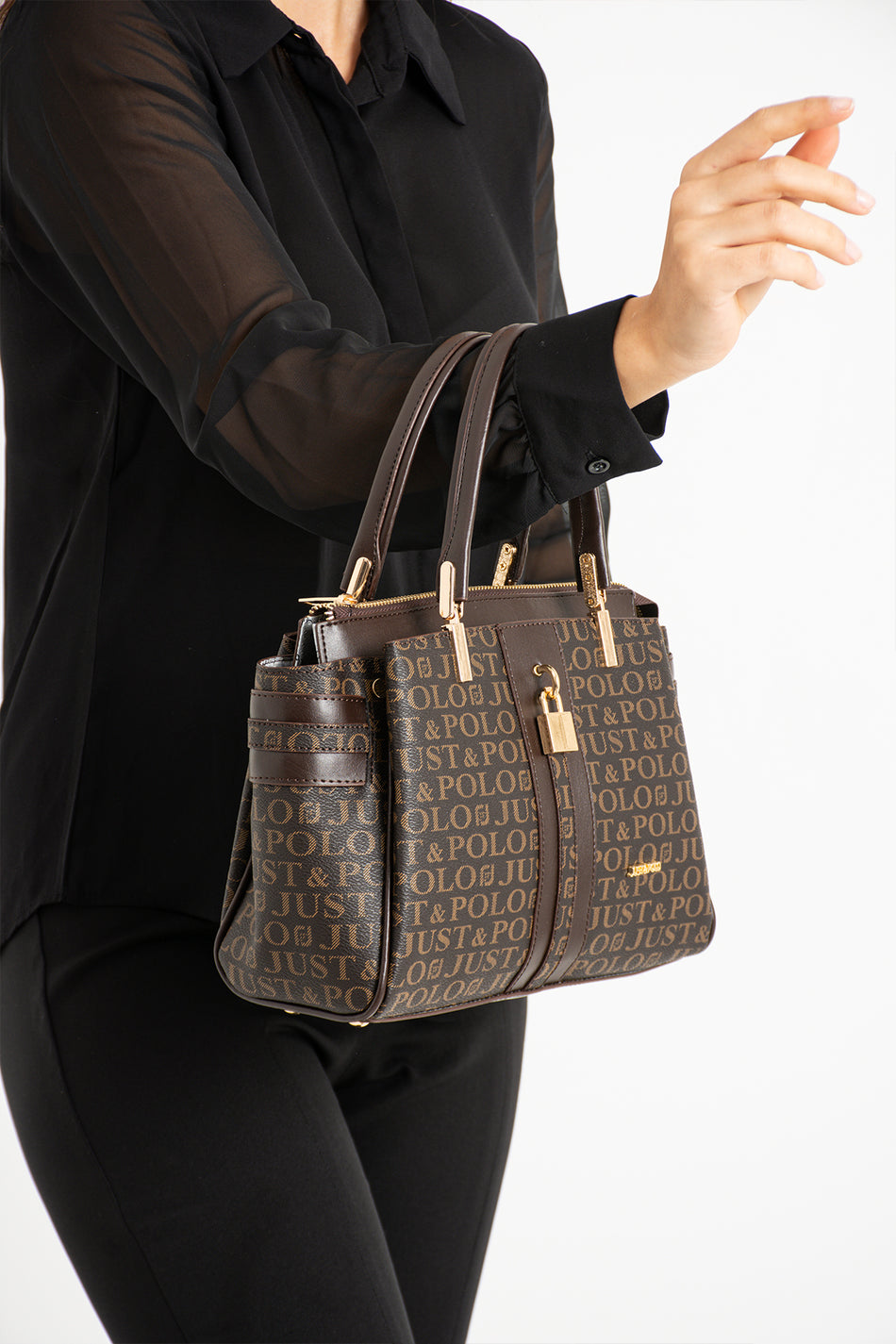 Just Polo Women's Handbag New Season Brown Bag - MALLTURK