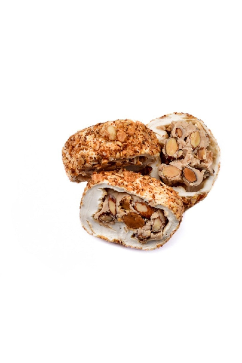 Sekerci caferzade Almond and Hazelnut Cream Sultan Style Rolled Turkish Delight 500 g - MALLTURK
