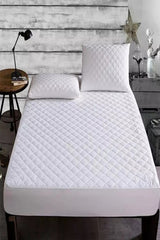 Madame Blue Waterproof Quilted Fitted Mattress Protector - MALLTURK