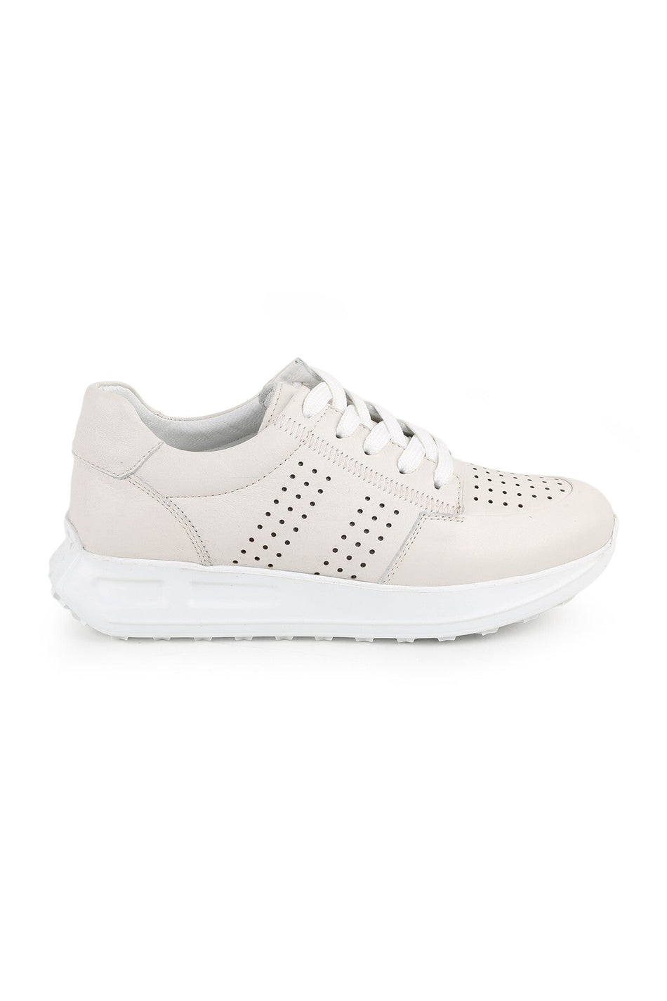 L10.2255 Lässiger Damensneaker aus echtem Leder mit bedruckter, ultraleichter dicker EVA-Sohle
