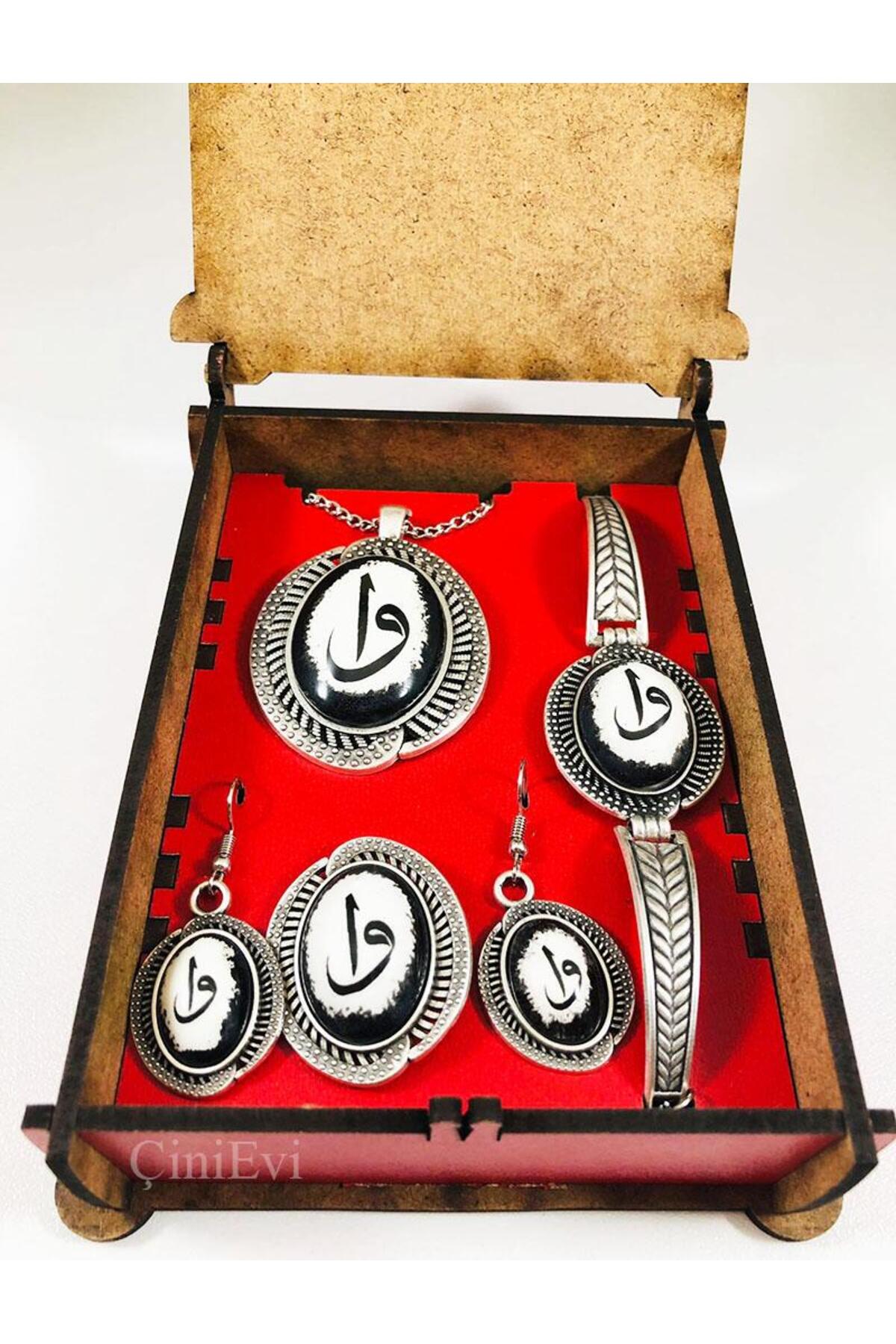 Cini Evi Elif and Vav Patterned Tile Jewelry Set - MALLTURK