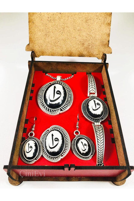 Cini Evi Elif and Vav Patterned Tile Jewelry Set - MALLTURK