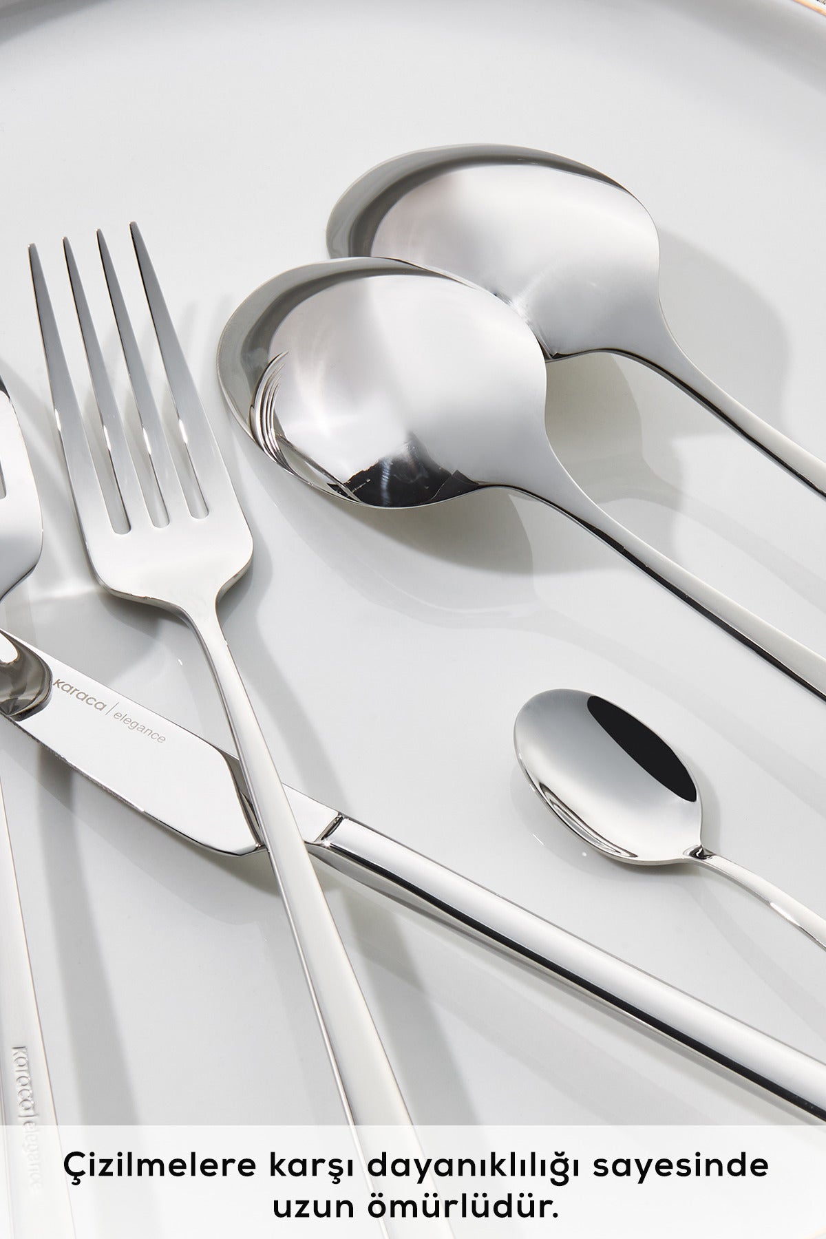 Karaca boreas 12 Place Setting 84 Piece Flatware Set - MALLTURK