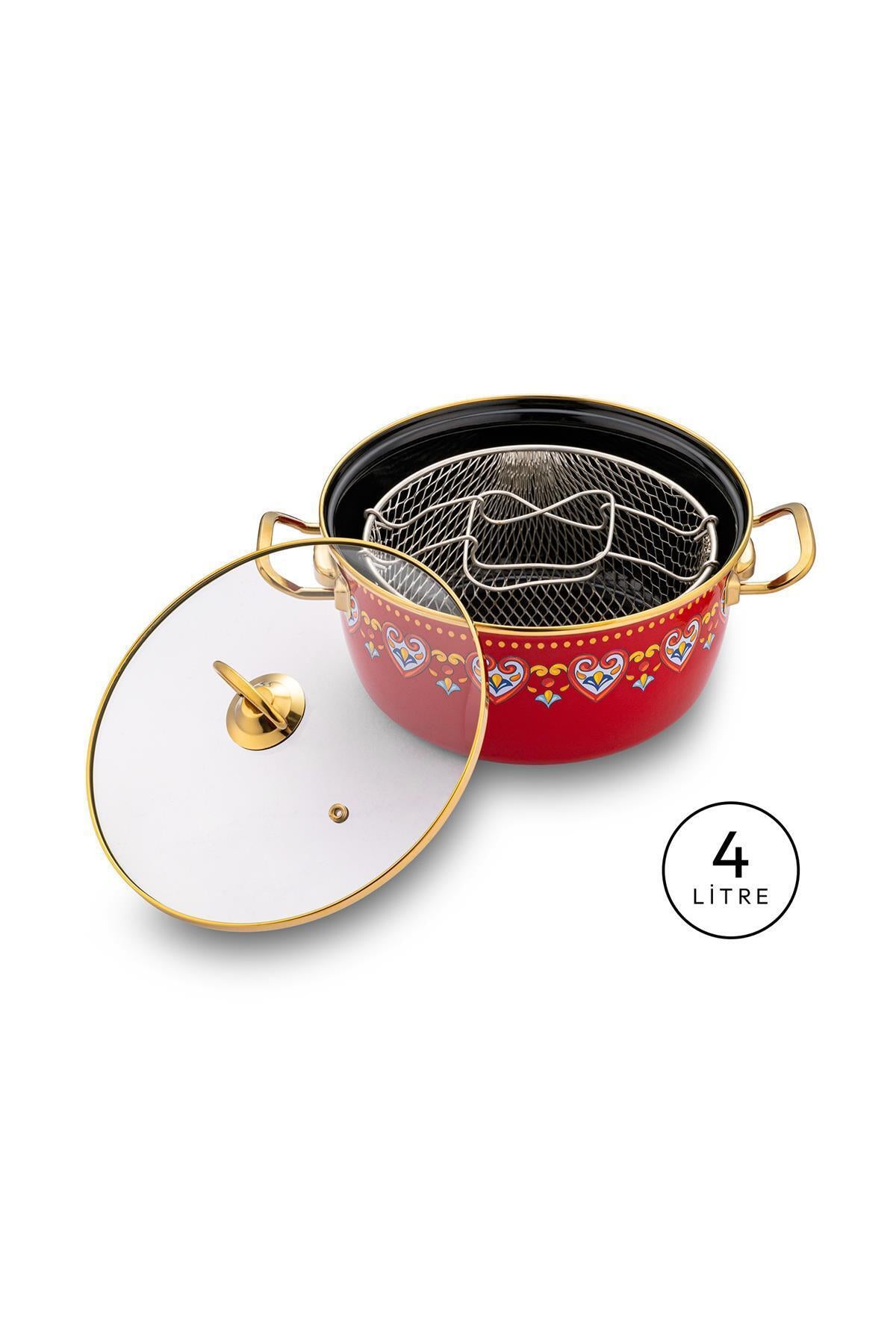Emsan Solemar Enamel Frying Pot - MALLTURK