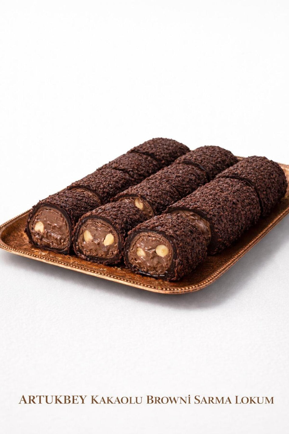ARTUKBEY Cocoa browni Rolled Turkish Delight 500 g - MALLTURK